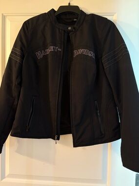 Harley-Davidson Black Women's Riding Jacket with Subtle Logo